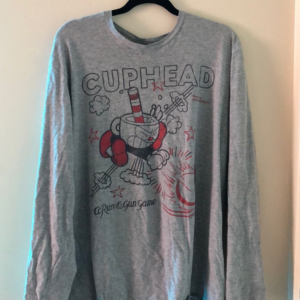 Cuphead long sleeve shirt size xxl